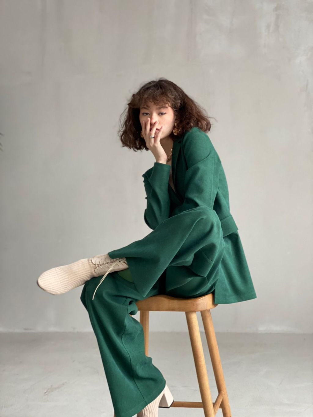 9318 Костюм брючный изумрудный - Martichelli фото 12