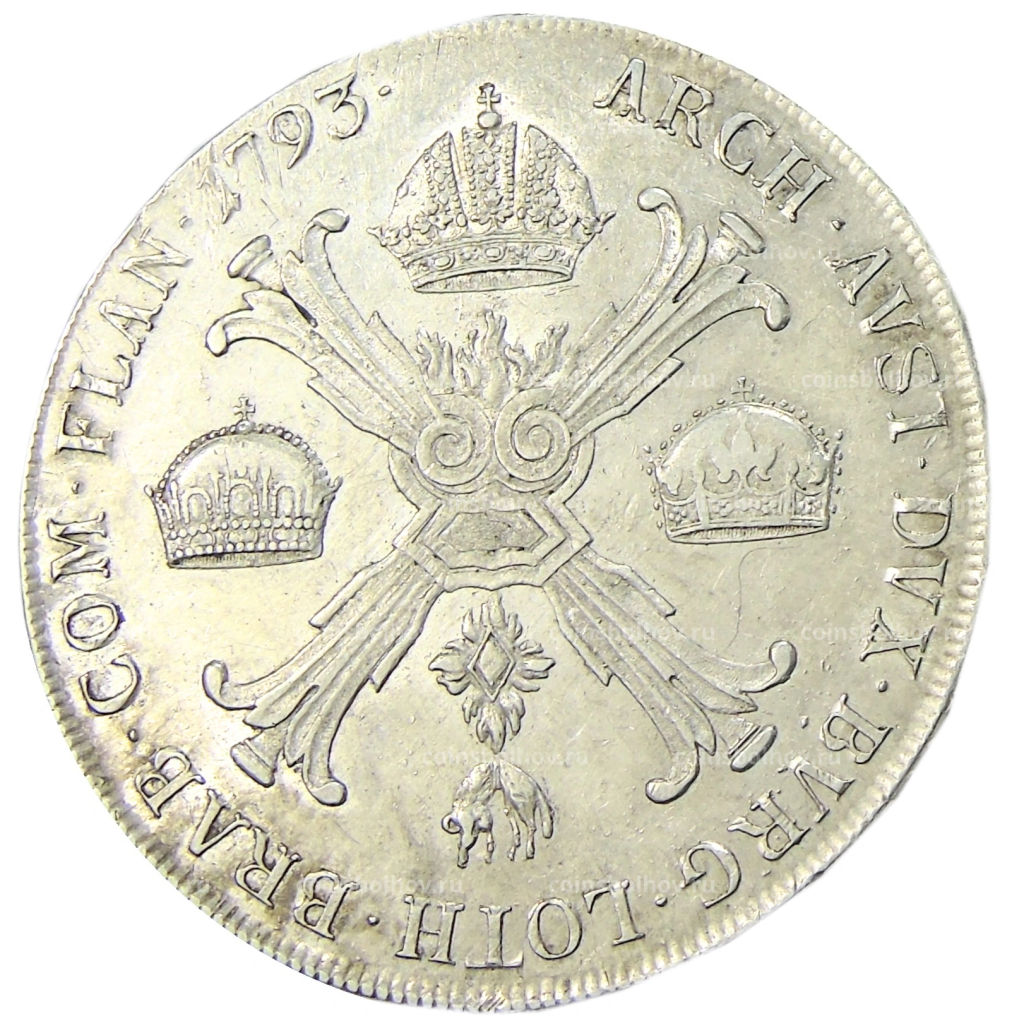 1 кроненталер 1793 года A Австрийские Нидерланды