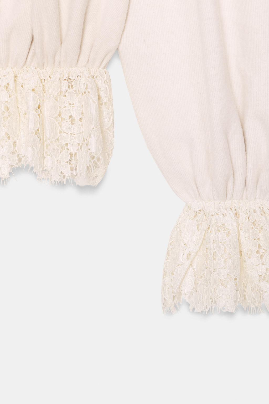 ROMANTIC LACE SWEATSHIRT - Zara фото 6