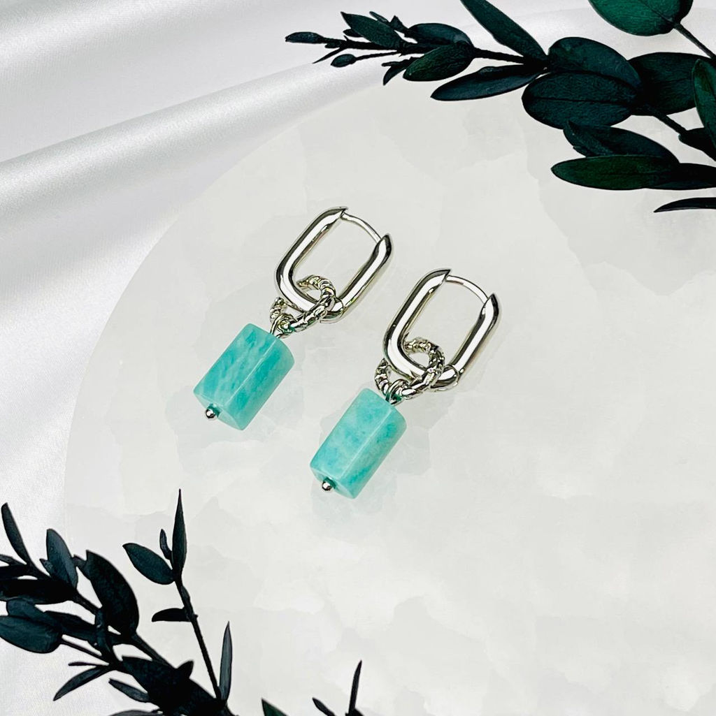 Серьги из Амазонита