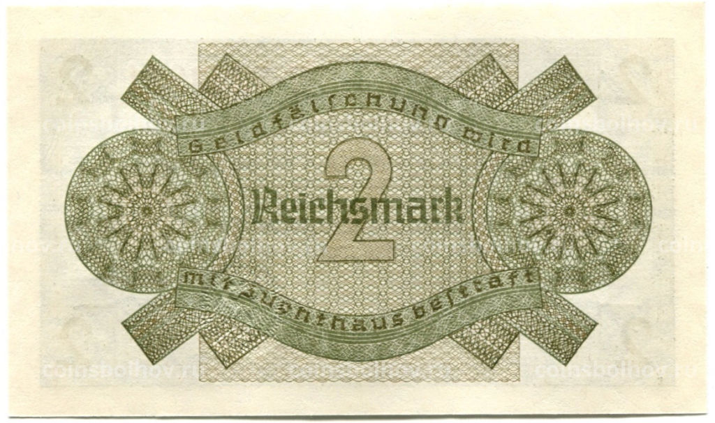 2 рейхсмарки 1940 года Германия (Для оккупированных территорий)