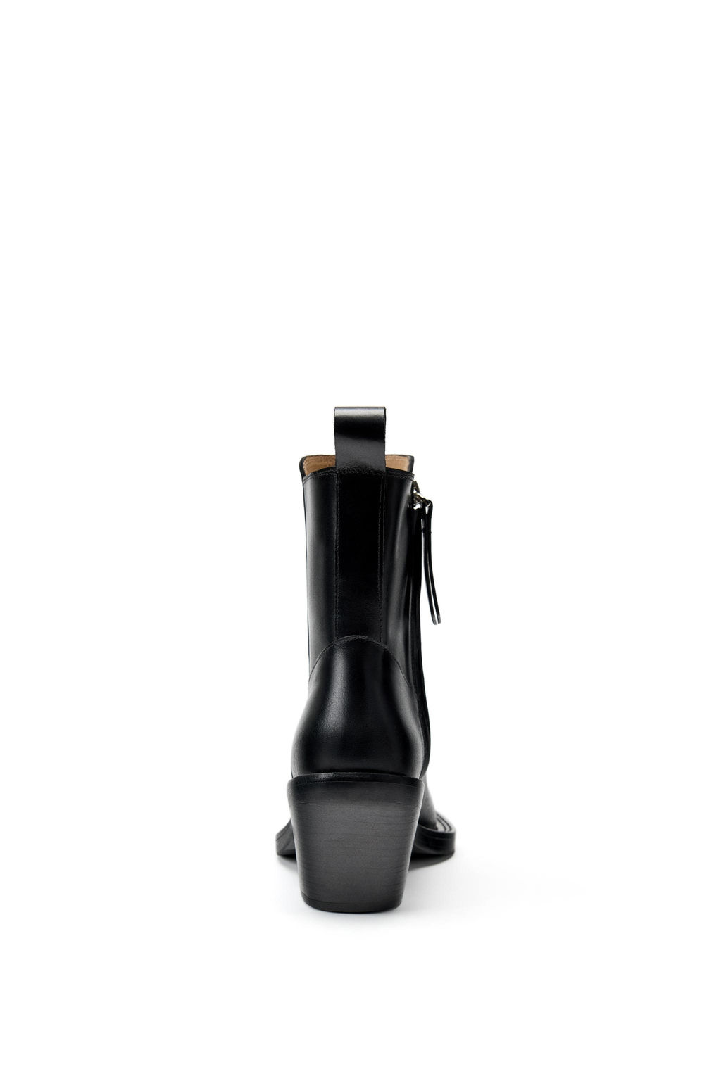 LIMITED EDITION LEATHER COWBOY ANKLE BOOTS - Zara фото 10