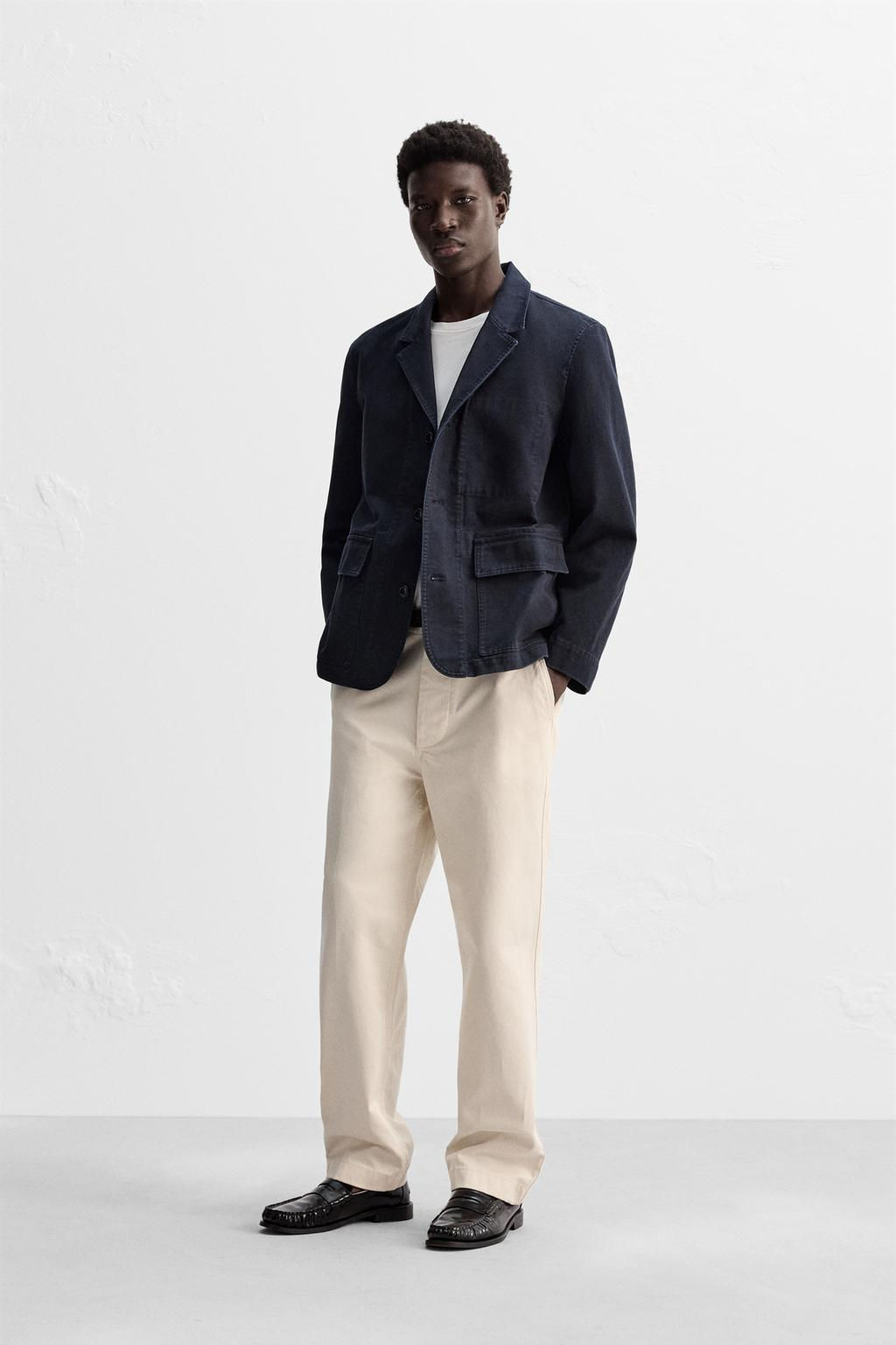 WASHED COTTON BLAZER - Zara фото 2