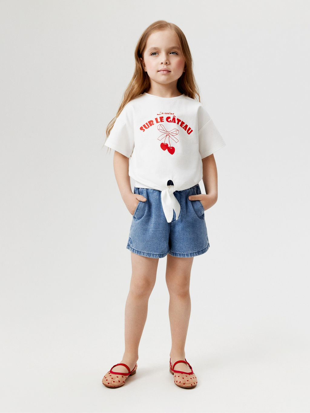 ACOOLA / Футболка детская для девочек Egina молочный  фото 5