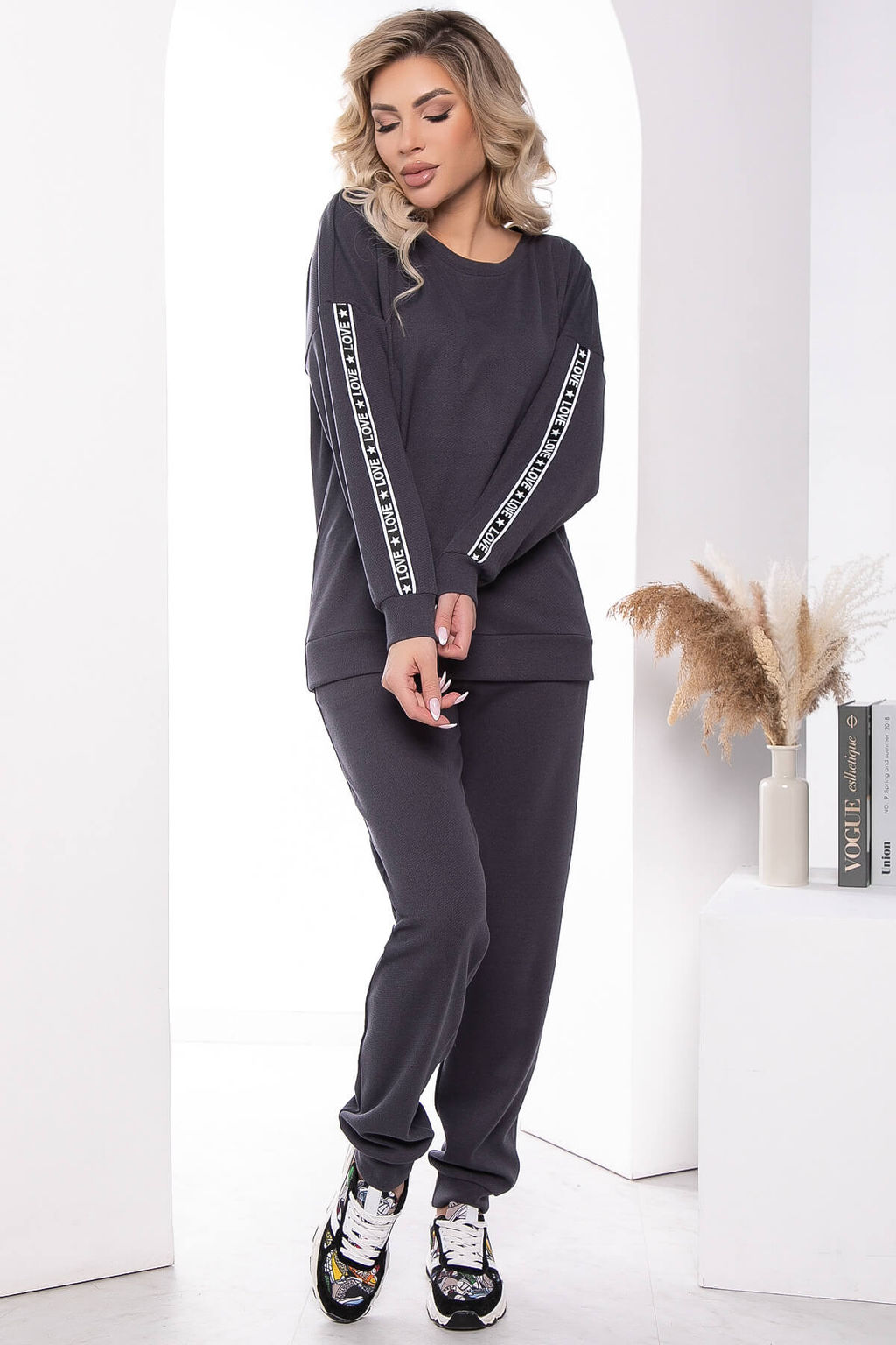 Костюм Love is... (грей) К7909 - Lt collection фото 4