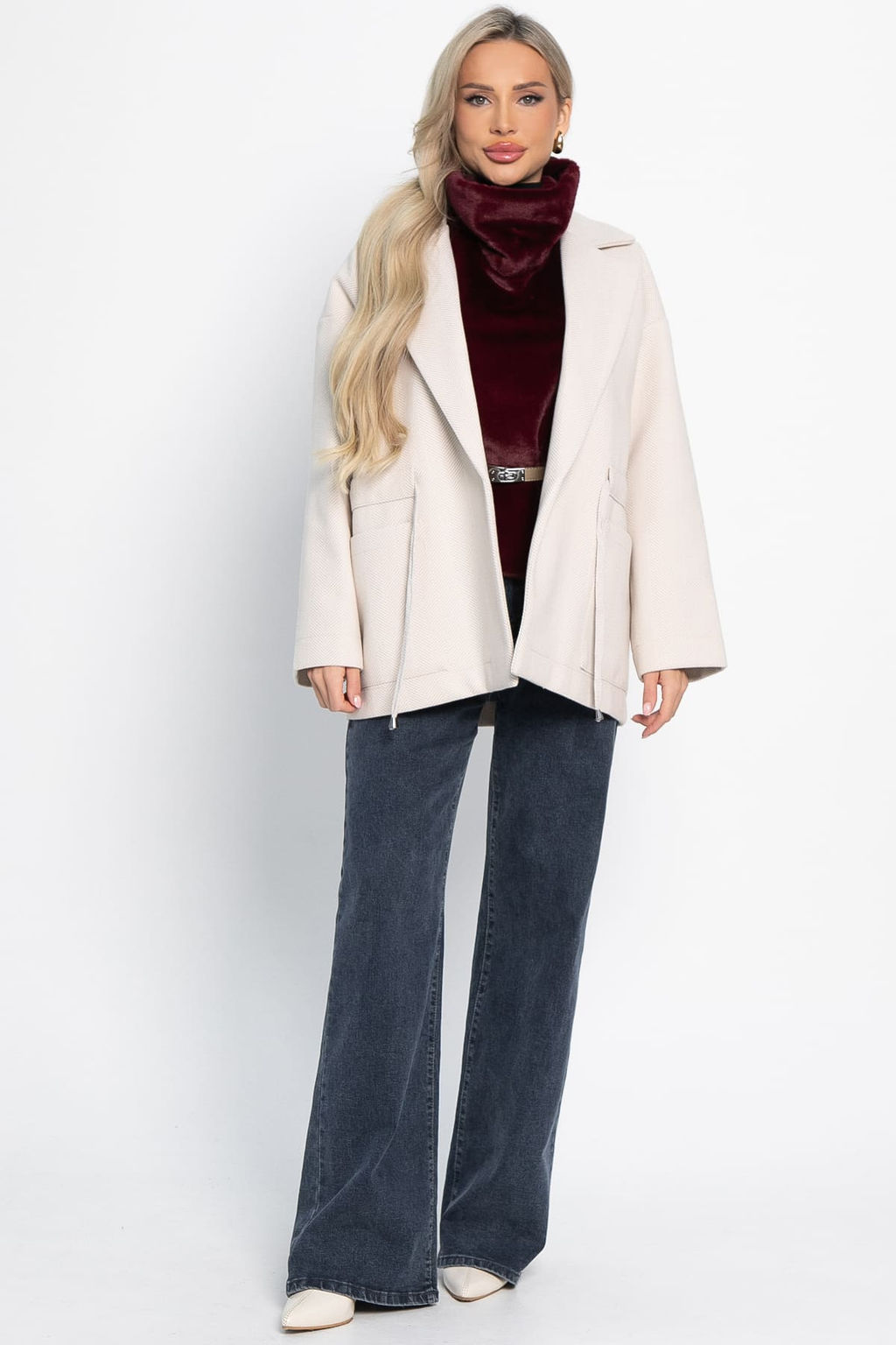 Пальто-пиджак (ткань: драп) - Lt collection фото 63