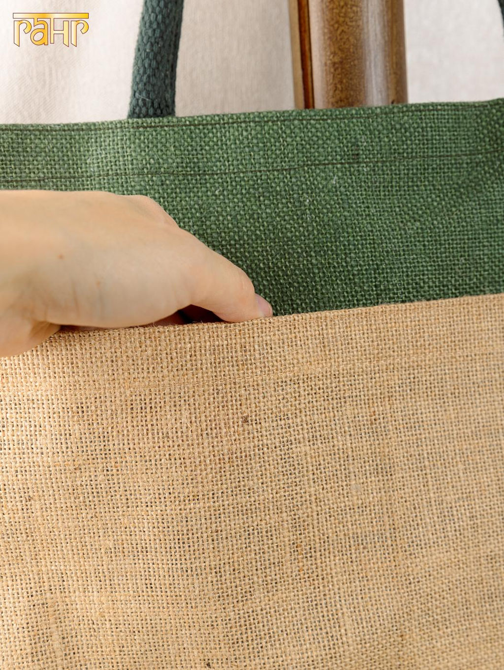 Сумка (джут) ламинированная 45х15х35см №3002/8 (Лето 2025) - Ганг фото 4