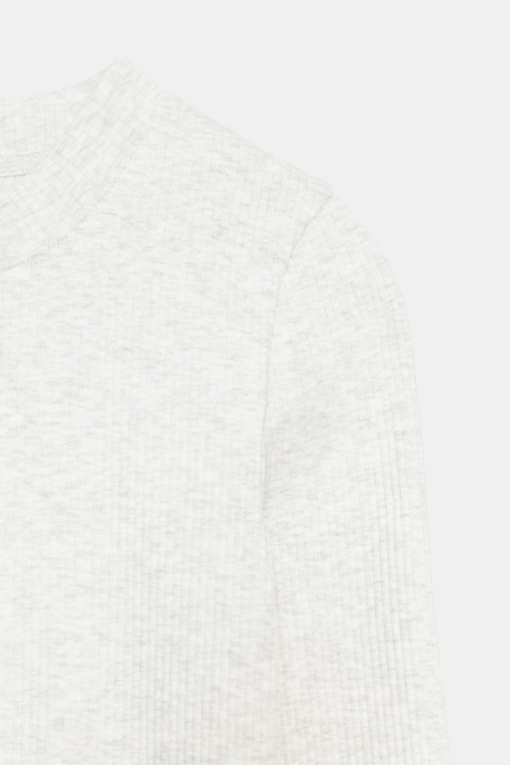 LONG SLEEVE RIBBED T-SHIRT