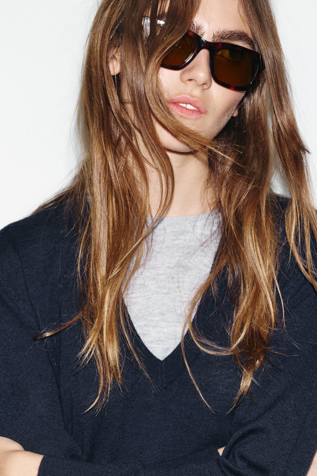 WOOL BLEND CONTRAST JUMPER - Zara фото 4