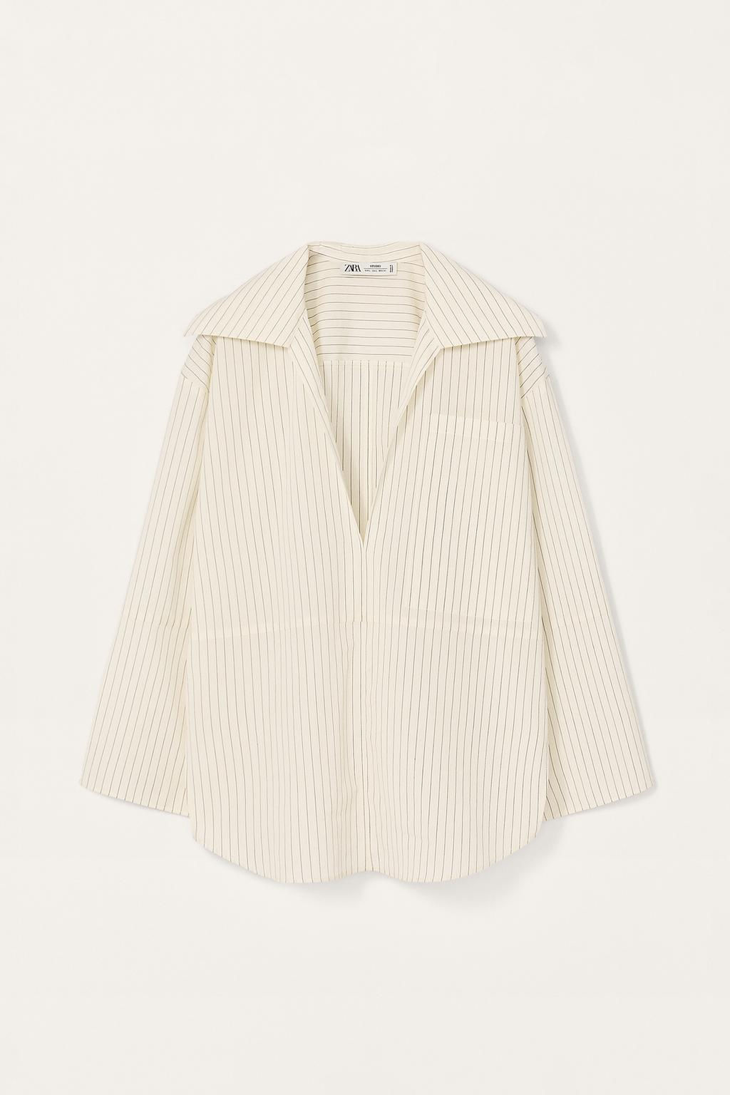 LIMITED EDITION STRIPED SHIRT WITH VENTS - Zara фото 3