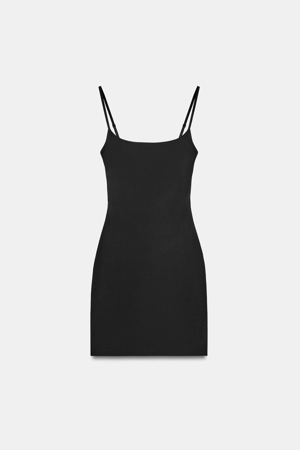 VESTIDO TIRANTES MEZCLA POLIAMIDA / Negro - Zara фото 3