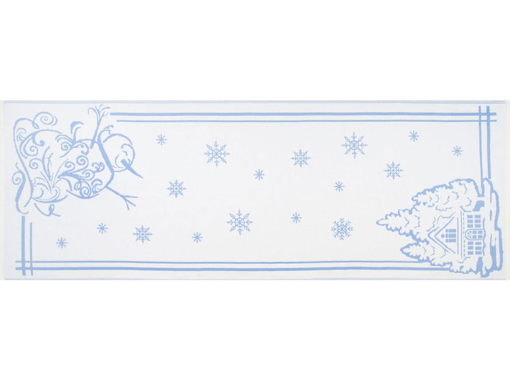 Полотенце х/б 9с23.111ж1 Снеговик и домик1(ДТЭ регата) 50х140см