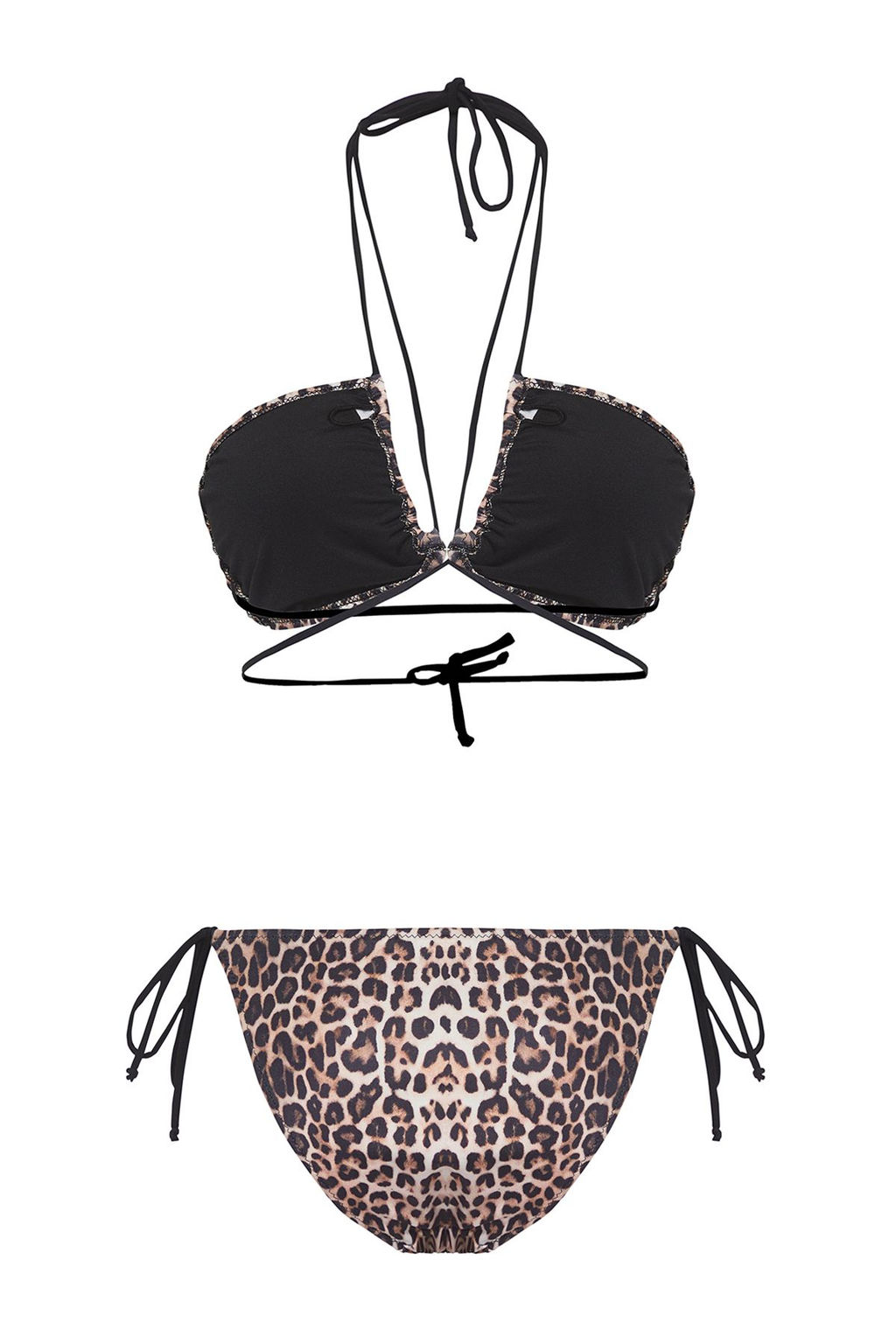 TRENDYOLMILLA Leopar Desenli Bralette Cut Out/Pencereli Regular Bikini Tak?m? TBESS25BT00022  фото 7