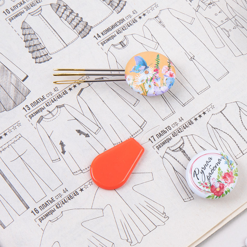 Иглы для шитья ручные Gamma N-362 гобеленовые №15 25 шт. в конверте острые  фото 5