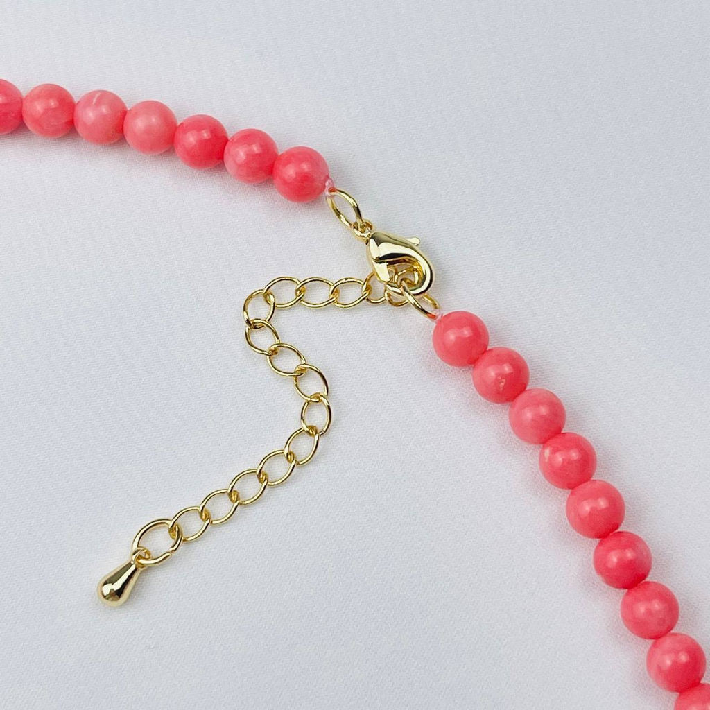 Колье из розового Коралла 42 см +