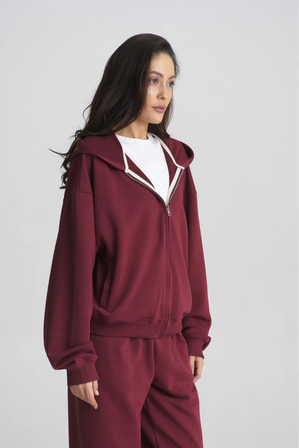 Худи ZIP Wine