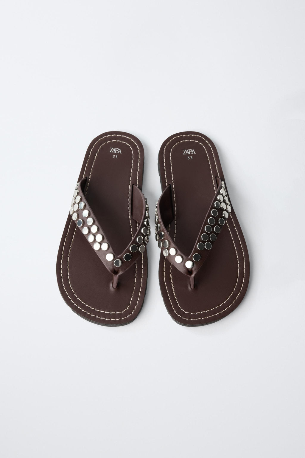 SANDALIA TACHAS / Marr?n - Zara фото 4