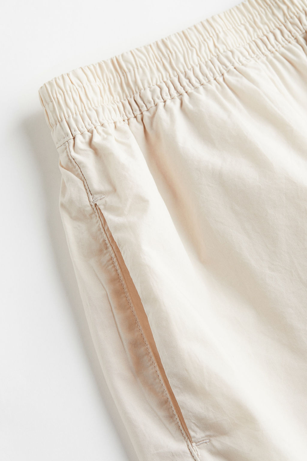 Pantalon corto en popelina de algodon