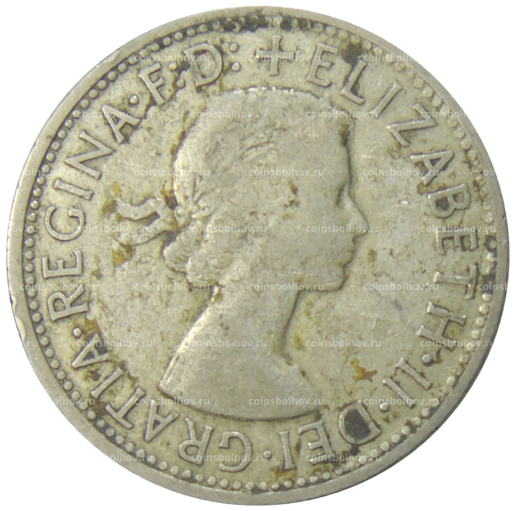 1 флорин 1954 года Австралия Королевский визит в Австралию