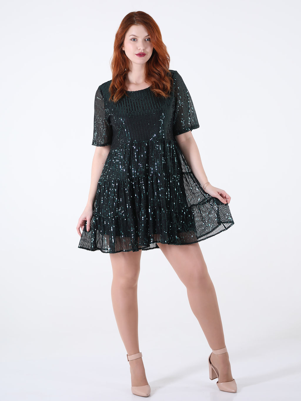 Платье новогоднее блестящее