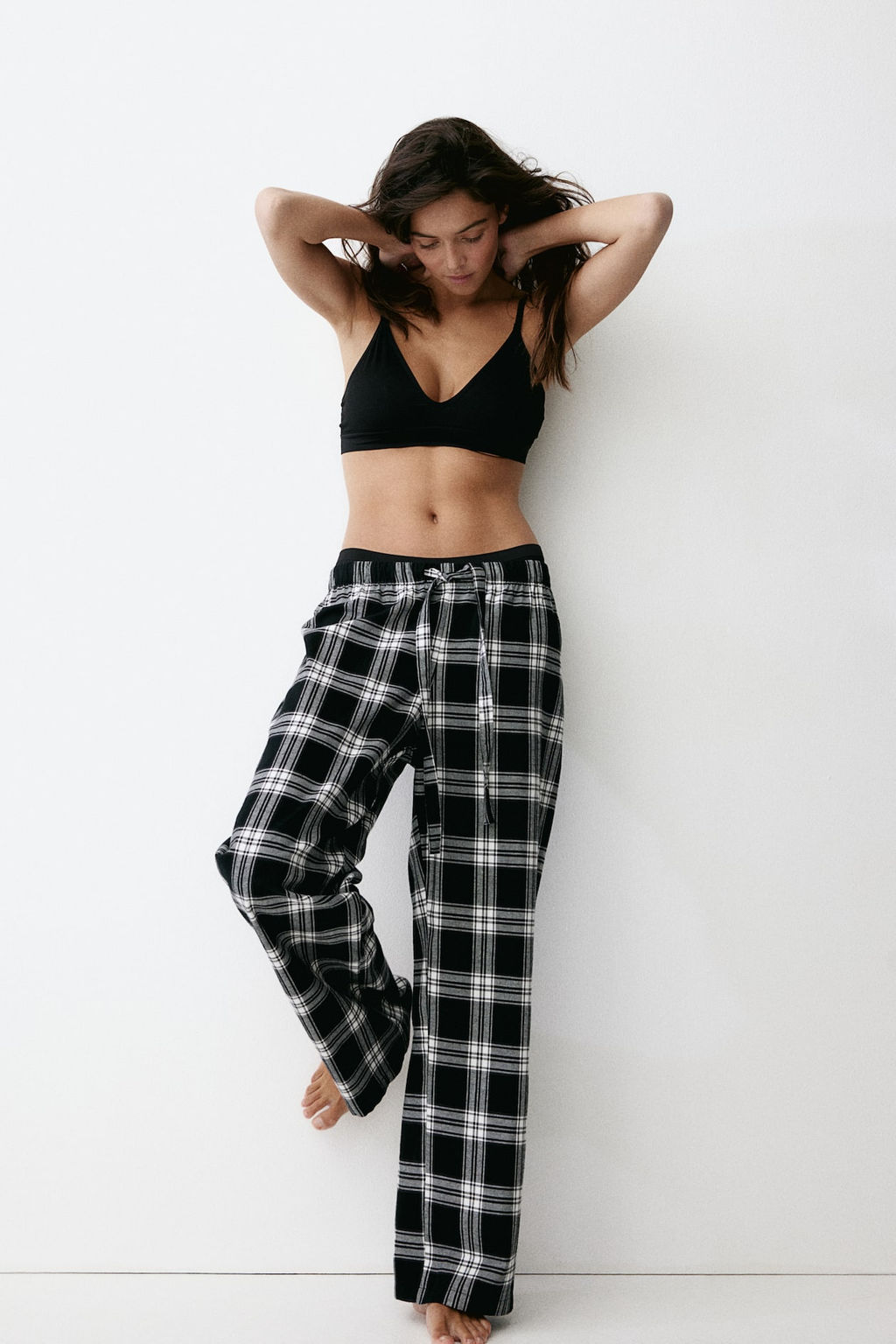 Pantalon de pijama de franela - H&m фото 3