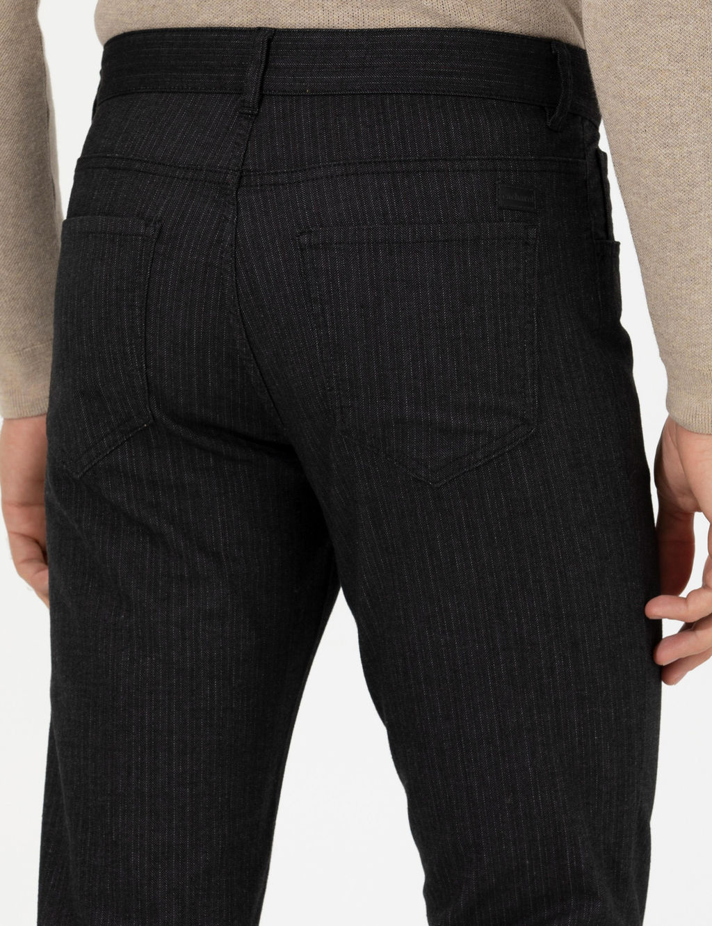 Брюки чинос узкого кроя антрацитового цвета - Cacharel фото 7