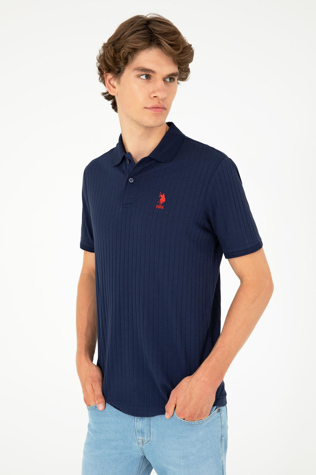 Мужская темно-синяя футболка - U.s. polo assn фото 3