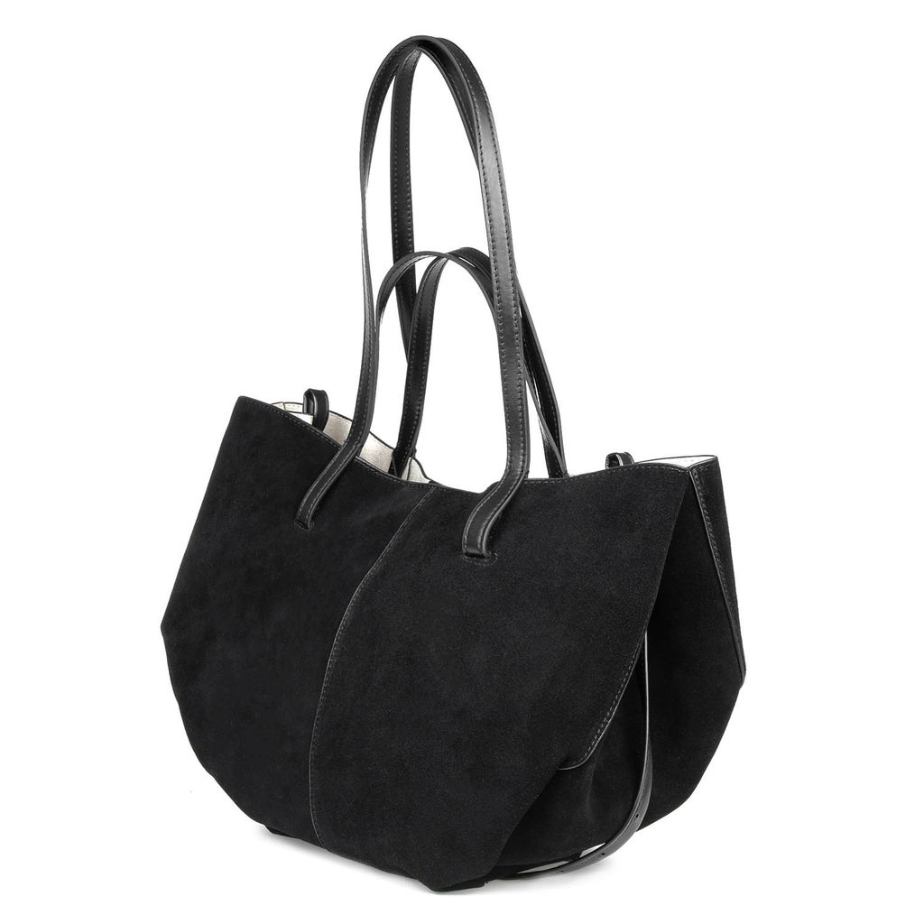 SQ008-1 black, Женская замшевая сумка, Barcelo Biagi