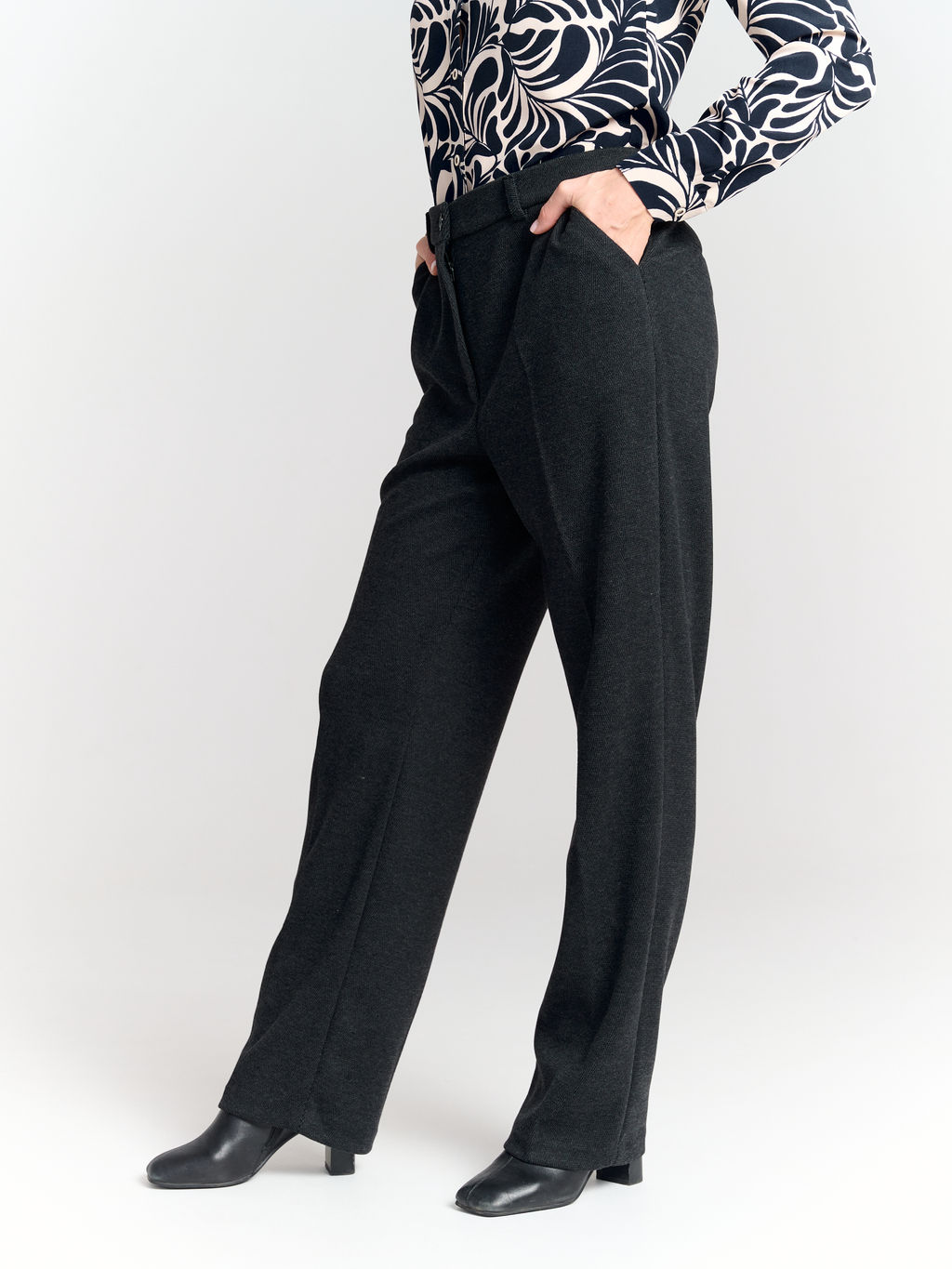 Брюки с резинкой в поясе для холодной погоды в составе ШЕРСТЬ