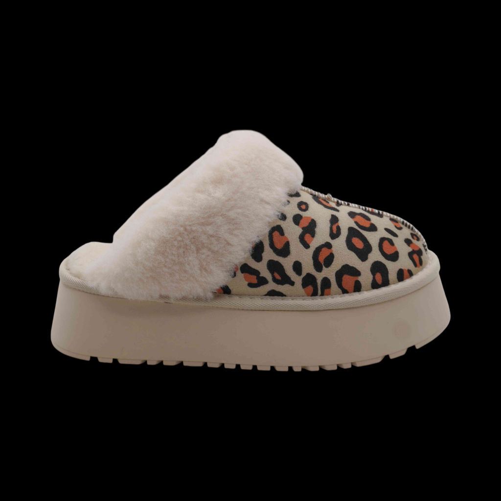 Тапочки  на меху S110 бежевые