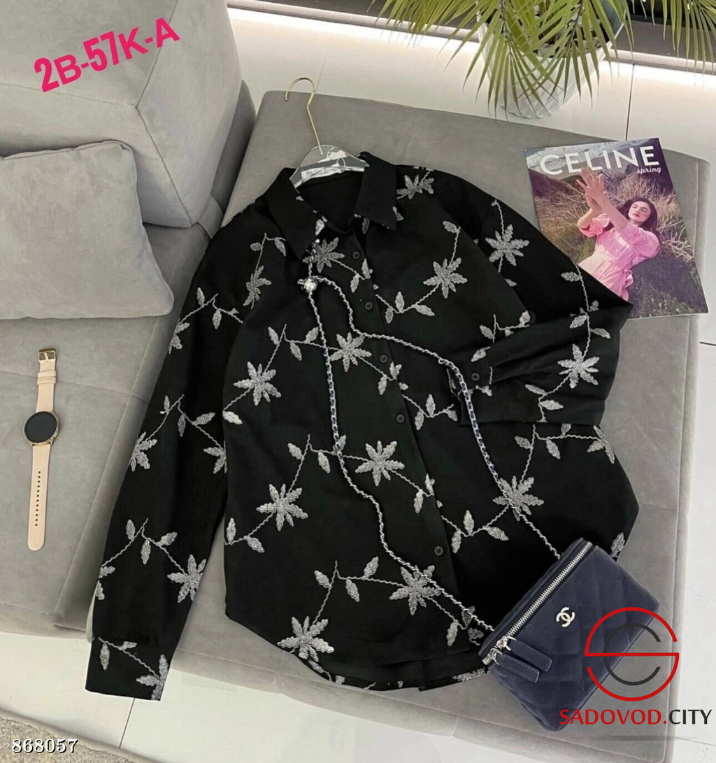 Женские рубашка с принтом - Fiona фото 3