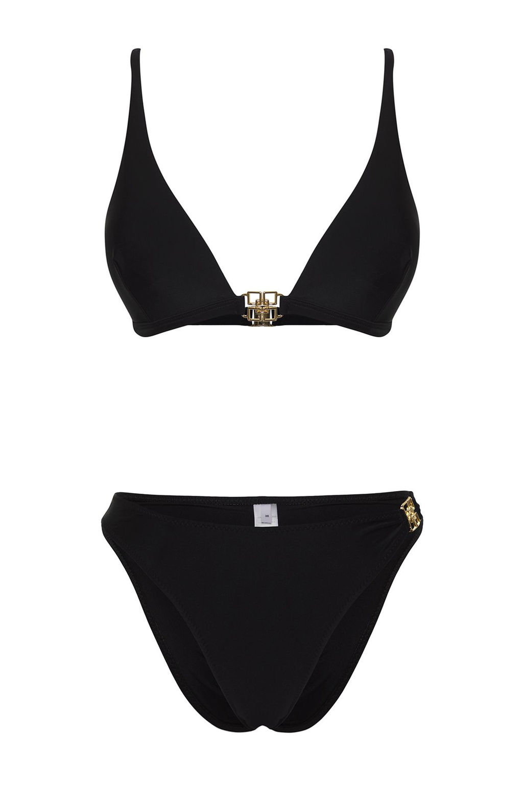 TRENDYOLMILLA Siyah Ucgen Aksesuarl? Regular Bikini Tak?m? TBESS25BT00008 фото 5