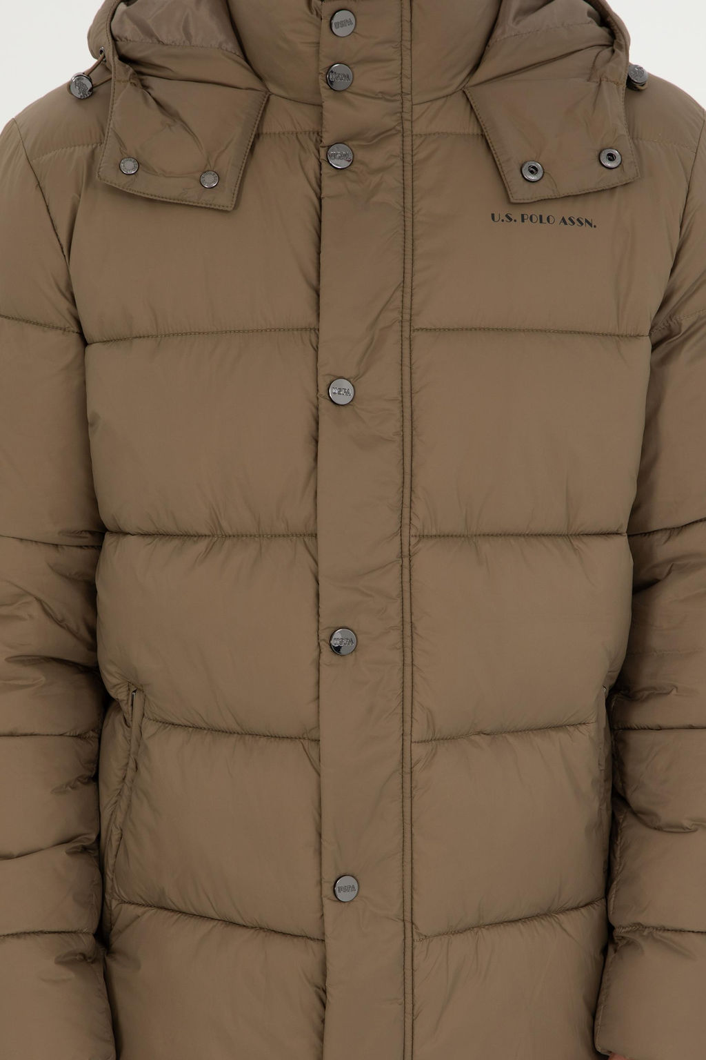 Мужское пальто цвета хаки Неожиданная скидка в корзине - U.s. polo assn фото 13