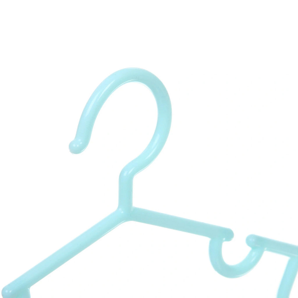Цена за 6 шт. Плечики для одежды детские 3шт "ИДЕЯДОМА", классика, цвет голубой, 28*15см (Лейбл Селфи)