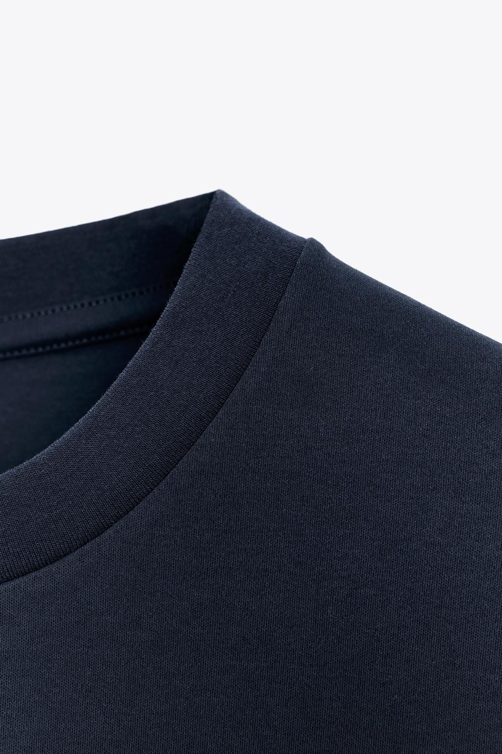 MERCERISED COTTON T-SHIRT - Zara фото 18