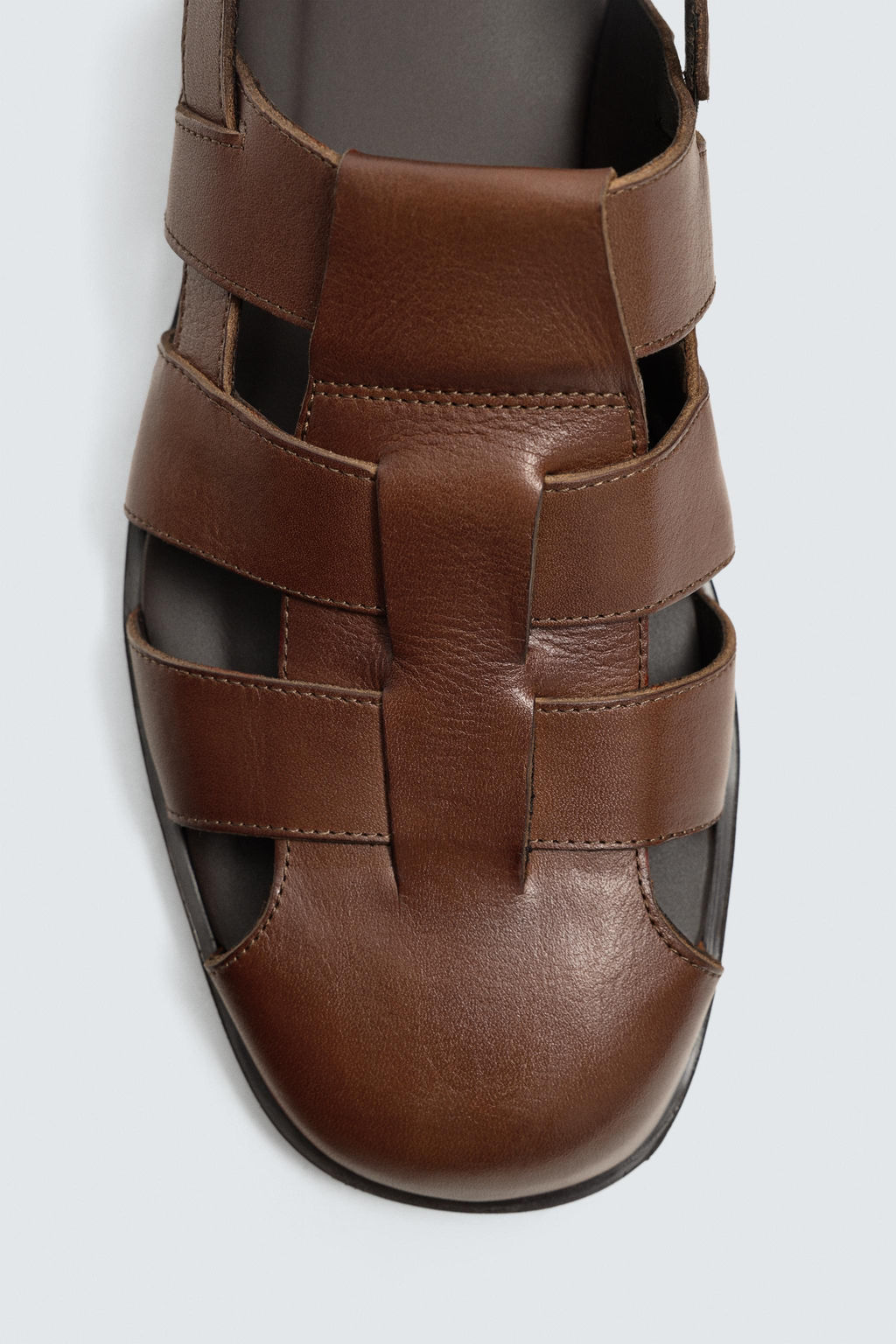 LIMITED EDITION LEATHER CAGE SANDALS - Zara фото 3