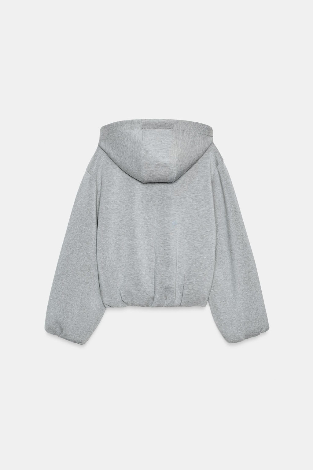 SUDADERA BOMBER CAPUCHA / Gris vigor? - Zara фото 9