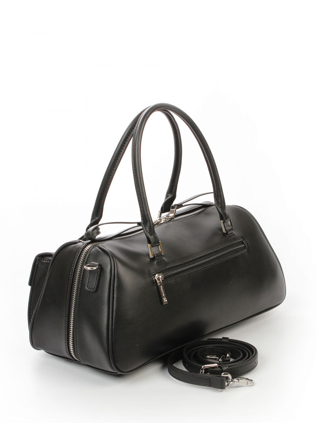 LACCOMA сумка АМ2097-черный натуральная кожа хлопок фото 4