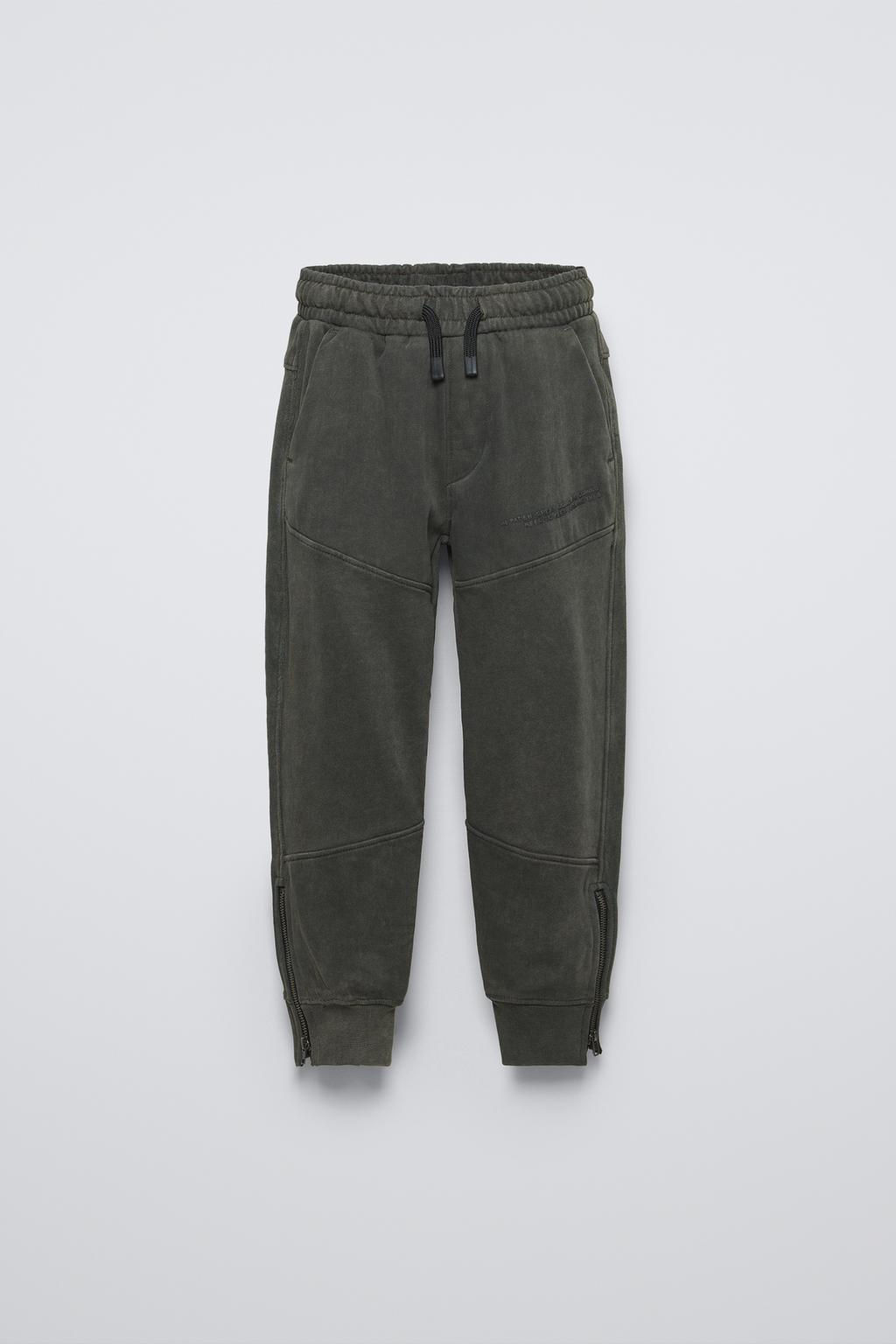 FLEECE JOGGERS WITH ZIPS - Zara фото 4
