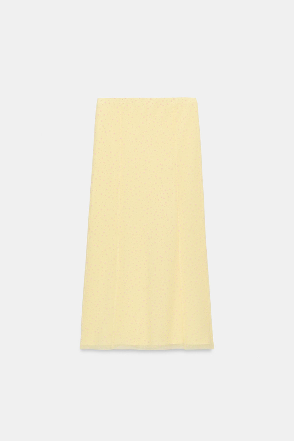 FALDA MIDI PLUMETI / Amarillo claro - Zara фото 7