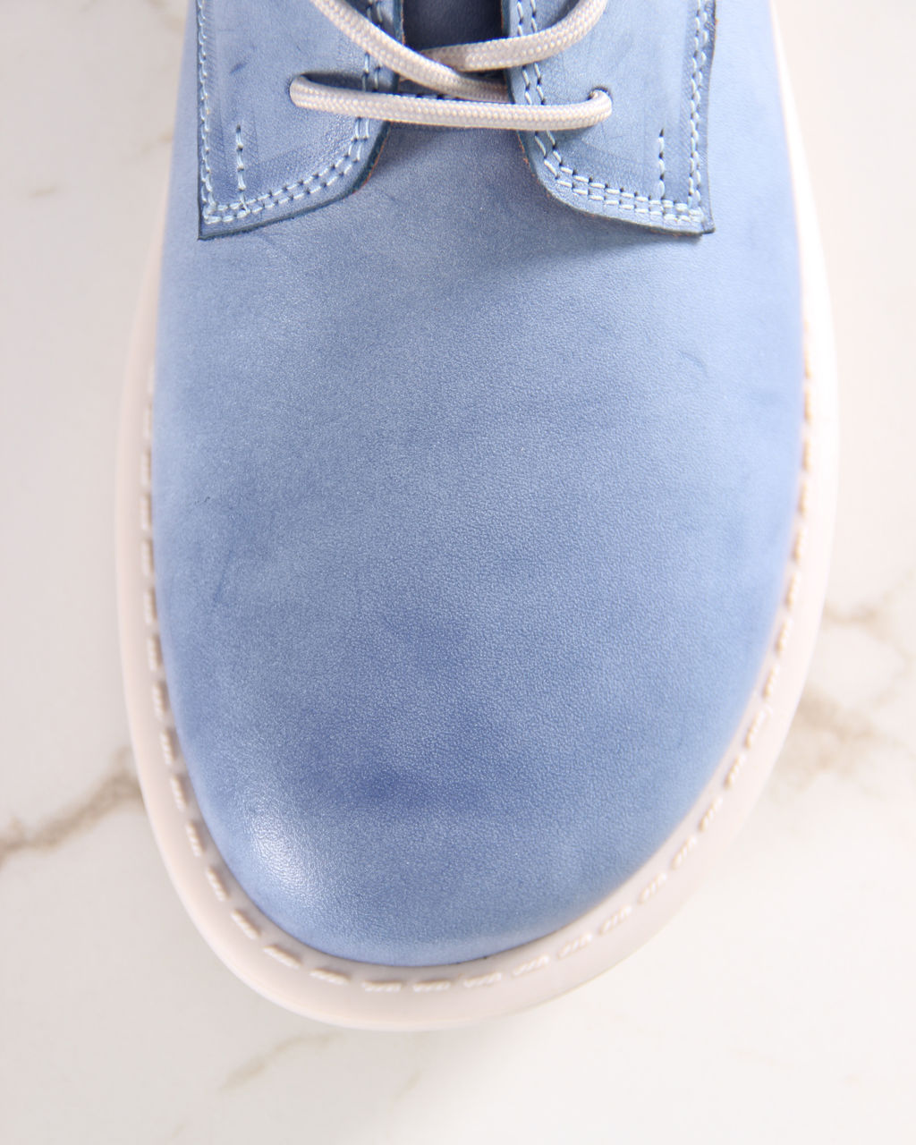 Туфли EDART 181.ОКСЕ be. Вакса джинс+бежевый  фото 5