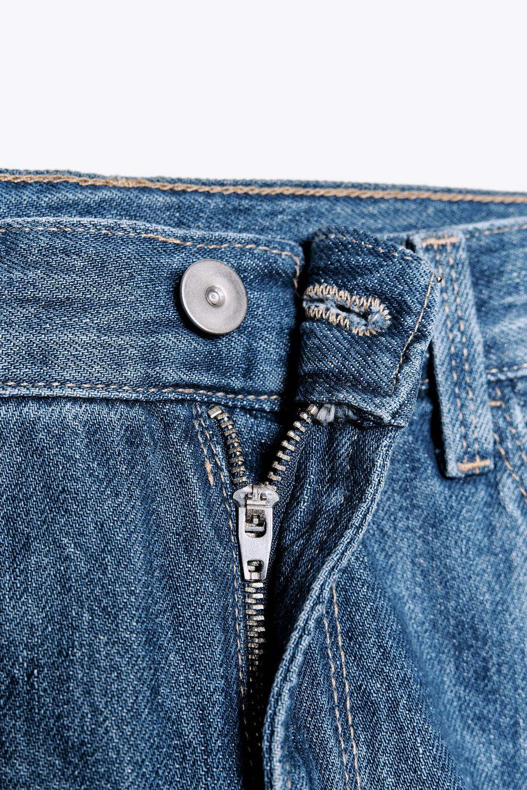 TRF STRAIGHT BAGGY MID-WAIST JEANS - Zara фото 6