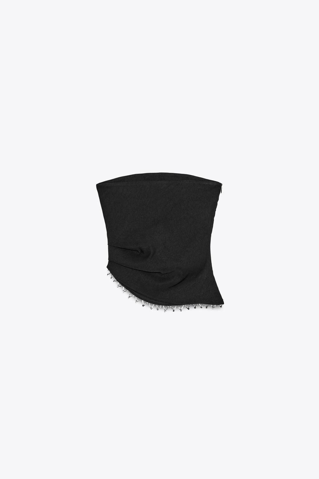 JEWEL STRAPLESS TOP - Zara фото 16