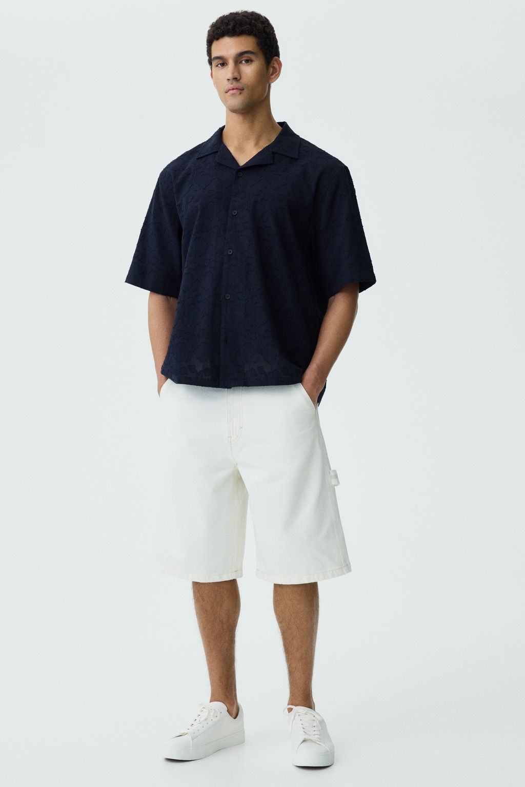 Camisa resort con textura Relaxed Fit - H&m фото 6
