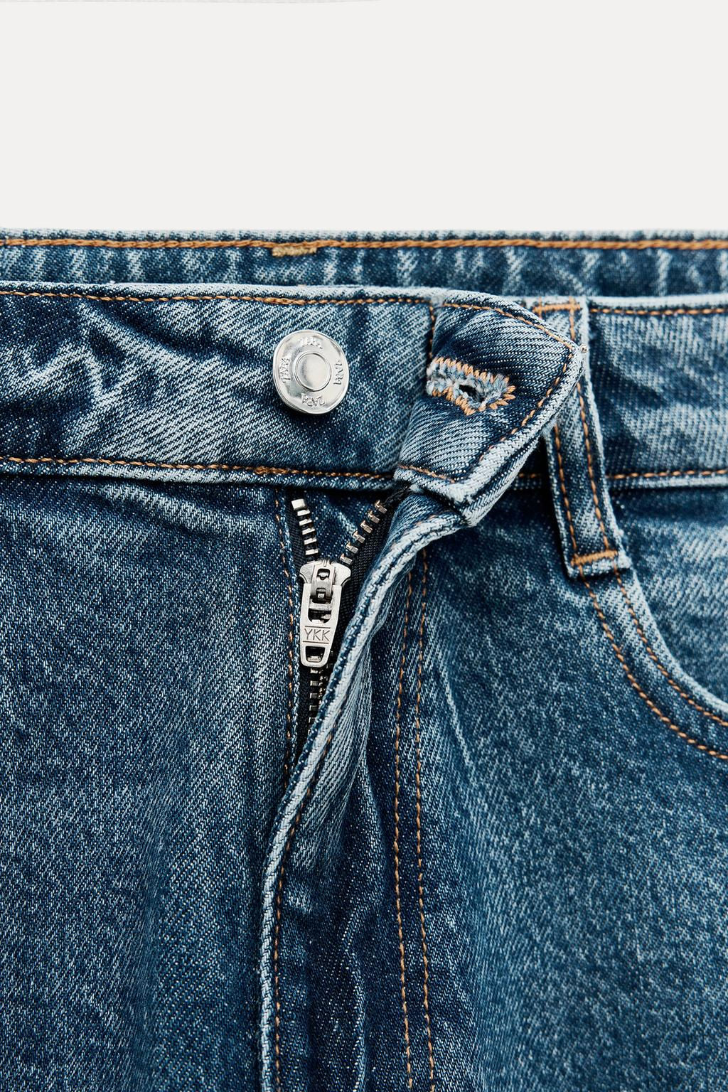 Z1975 HIGH-WAIST SLIM MOM LEG JEANS - Zara фото 6