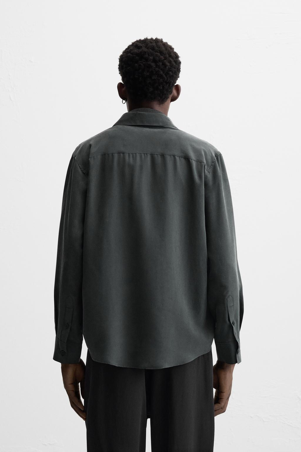 FLOWING SHIRT WITH POCKET - Zara фото 22