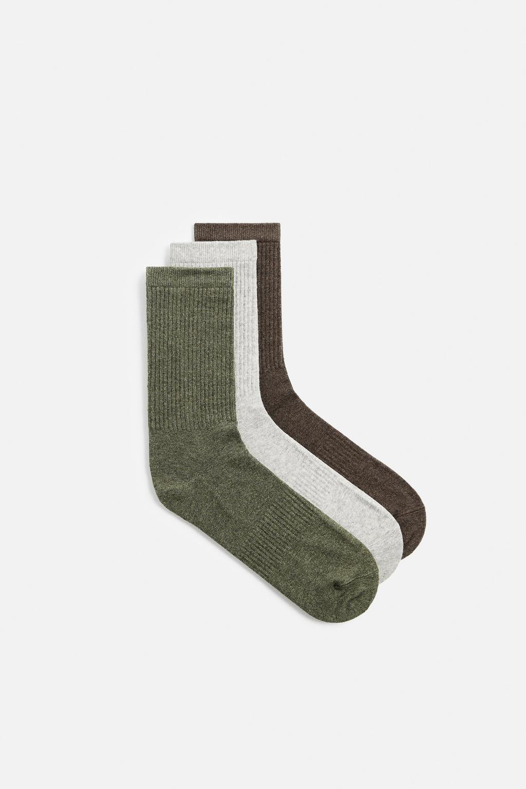 PACK OF 3 RIBBED SOCKS - Zara фото 2