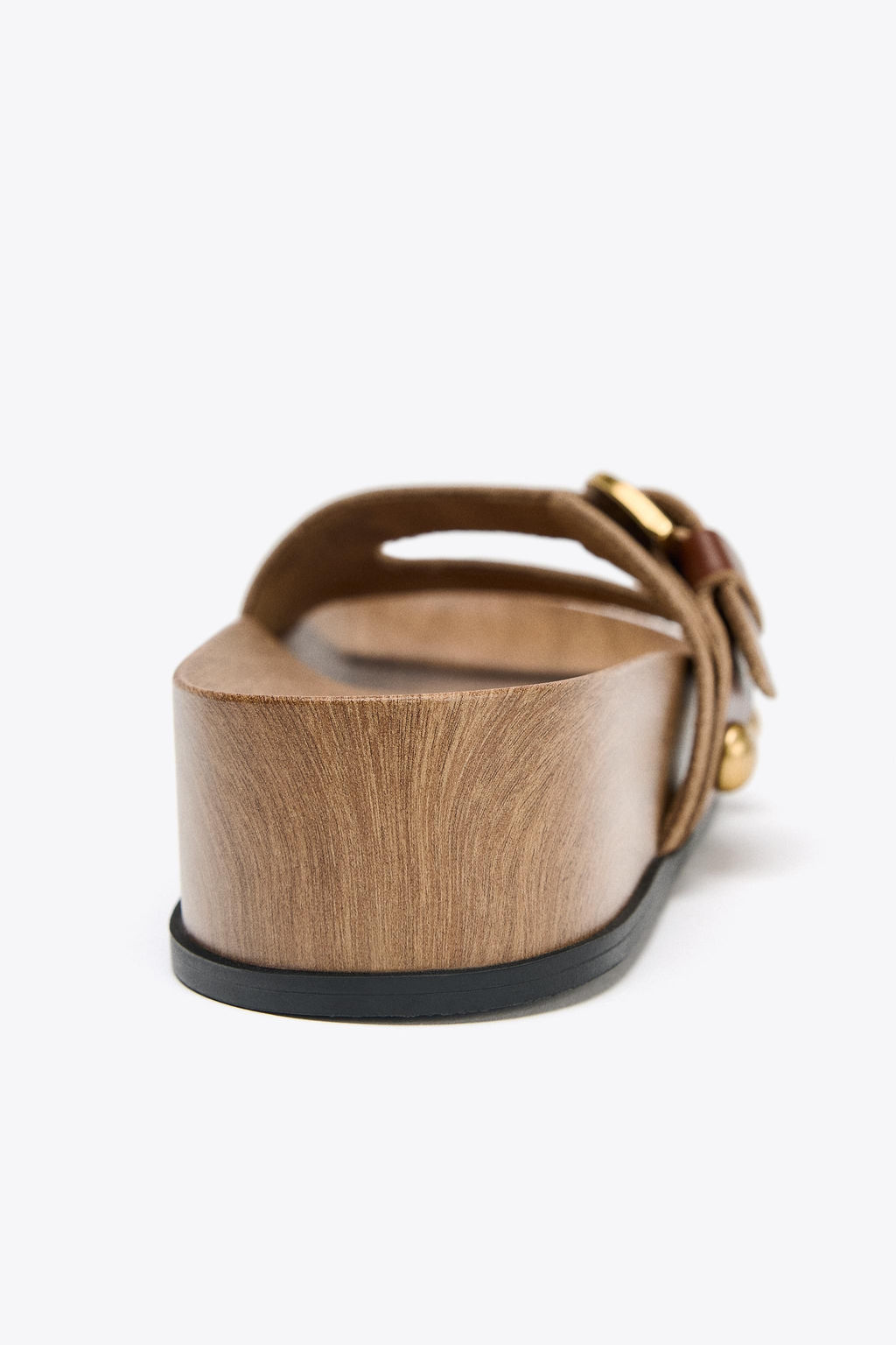 LEATHER STRAPPY PLATFORM SANDALS - Zara фото 14