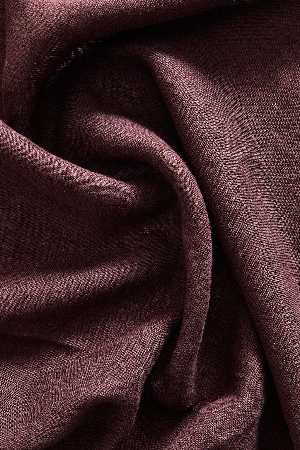 STRIPED LINEN WRAP BEACH TOWEL WITH FRINGING - Zara фото 11