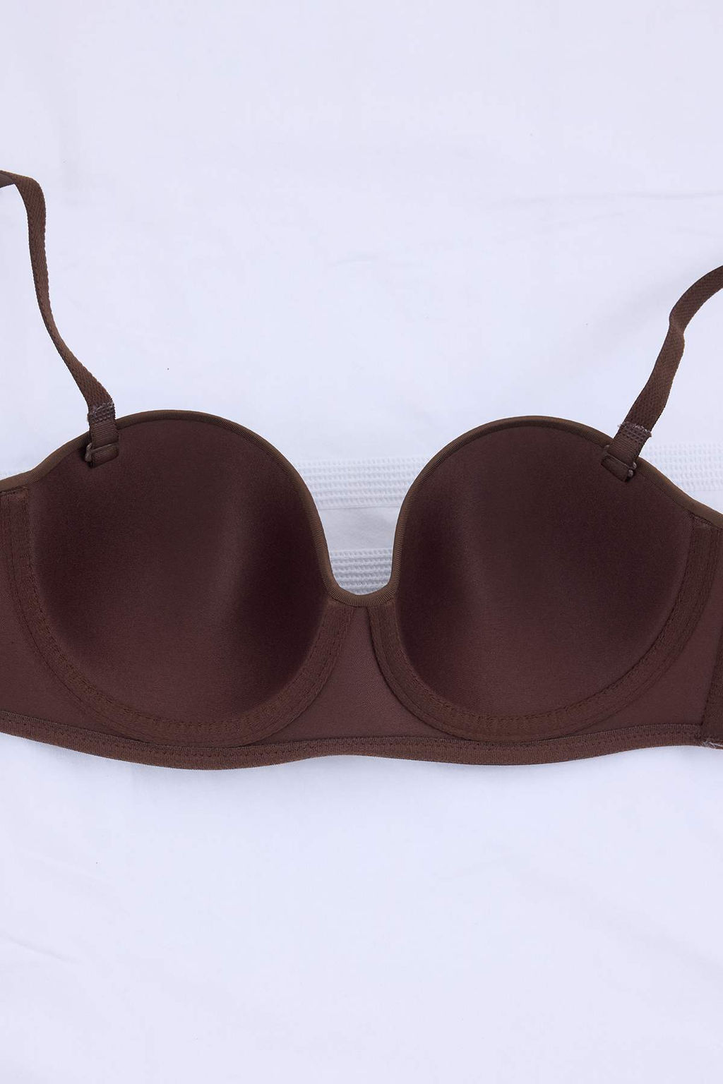 TRENDYOLMILLA Beyaz Micro Cizgili Butun Kap Straplez Orme Sutyen THMSS25SU00037  фото 28